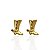 Brinco Folheado Ouro 18k Bota - Imagem 1