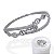 Conjunto Anel e Bracelete Folheado Ouro 18k e Prata 925 Prego Elos Cravejados - Imagem 2