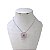Colar Folheado Prata 925 Flor Cravejada - Imagem 1