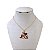 Colar Folheado Ouro 18k e Prata 925 Eu Amo Jesus - Imagem 1