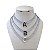Colar Folheado Ouro 18k e Prata 925 Letra Inicial Riviera - Imagem 2