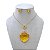 Conjunto Folheado Ouro 18k e Prata 925 Coração Cristal Cravejado - Imagem 4