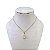 Colar Folheado Ouro 18k Ponto de luz Gota Cravejada - Imagem 1