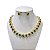 Conjunto Folheado Ouro 18k e Prata 925 Quadrado Cravejado - Imagem 3
