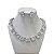Conjunto Folheado Ouro 18k e Prata 925 Inspired Oval Pedraria - Imagem 2