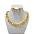 Conjunto Folheado Ouro 18k e Prata 925 Inspired Oval Pedraria - Imagem 4