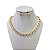 Conjunto Folheado Ouro 18k e Prata 925 Inspired Flor Pedraria - Imagem 1