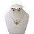 Conjunto Folheado Ouro 18k e Prata 925 Vespa Cravejada - Imagem 5