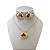 Conjunto Folheado Ouro 18k e Prata 925 Orgânico Cravejado - Imagem 1