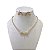 Conjunto Folheado Ouro 18k e Prata 925 Riviera Anjo Cravejado - Imagem 1