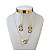 Conjunto Folheado Ouro 18k e Prata 925 Algemas - Imagem 1