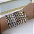 Pulseira Folheada Ouro 18k e Prata 925 Riviera Corações Cravejado - Imagem 2