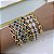 Pulseira Folheada Ouro 18k e Prata 925 Inspired Gota Cravejada - Imagem 2