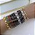 Pulseira Folheada Ouro 18k e Prata 925 Inspired Oval Pedraria - Imagem 2