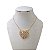 Colar Folheado Ouro 18k e Prata 925 Coração Cravejado - Imagem 1