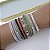 Pulseira Folheada Ouro 18k e Prata 925 Riviera Cravejada - Imagem 3