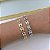 Pulseira Folheada Ouro 18k e Prata 925 Inspired H Cravejado - Imagem 2