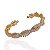 Bracelete Folheado Ouro 18k e Prata 925 Trançado Cravejado - Imagem 1