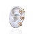 Kit 3 Piercing Fake Folheado Ouro 18k e Prata 925 Laço Cravejado - Imagem 1