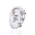 Kit 3 Piercing Fake Folheado Ouro 18k e Prata 925 Laço Cravejado - Imagem 2