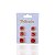 Trio Brincos Folheado Ouro 18k e Prata 925 Quadrado Cravejado - Imagem 4