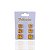 Trio Brincos Folheado Ouro 18k e Prata 925 Quadrado Cravejado - Imagem 3
