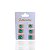 Trio Brincos Folheado Ouro 18k e Prata 925 Quadrado Cravejado - Imagem 5