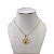 Colar Folheado Ouro 18k e Prata 925 Nossa Senhora Cravejada - Imagem 1