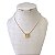 Colar Folheado Ouro 18k Nossa Senhora Cravejada - Imagem 1