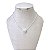 Colar Folheado Ouro 18k e Prata 925 Coração Cravejado - Imagem 2