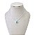 Colar Folheado Ouro 18k e Prata 925 Gota Cravejada - Imagem 4