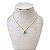 Colar Folheado Ouro 18k e Prata 925 Gota Cravejada - Imagem 2