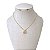 Colar Folheado Ouro 18k e Prata 925 Gota Cravejada - Imagem 3