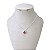 Colar Folheado Ouro 18k e Prata 925 Gota Cravejada - Imagem 5