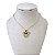 Colar Folheado Ouro 18k e Prata 925 Minnie Strass - Imagem 1