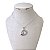 Colar Folheado Ouro 18k e Prata 925 Mandala Borboleta Strass - Imagem 2