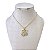 Colar Folheado Ouro 18k Cereja Strass - Imagem 1