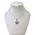 Colar Folheado Prata 925 Nossa Senhora Strass - Imagem 1