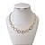 Choker Folheada Ouro 18k Elos Redondo - Imagem 1