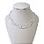 Choker Dupla Folheada Prata 925 Lacraia Estrelas - Imagem 1