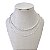 Choker Dupla Folheada Prata 925 Laminada Bolinhas - Imagem 1