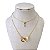 Colar Duplo Folheado Ouro 18k e Prata 925 Ponto de Luz Algema - Imagem 1