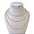 Colar Triplo Folheado Ouro 18k e Prata 925 Torcida - Imagem 1