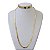 Colar Longo Folheado Ouro 18k Escamas - Imagem 1
