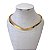 Choker Folheada Ouro 18k e Prata 925 Aro V Chapeado - Imagem 1