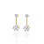 Brinco Folheado Ouro 18k e Prata 925 Inspired VG Ponto de Luz - Imagem 3