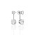 Brinco Folheado Ouro 18k e Prata 925 Inspired VG Ponto de Luz - Imagem 2