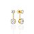 Brinco Folheado Ouro 18k e Prata 925 Inspired VG Ponto de Luz - Imagem 1