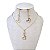 Conjunto Folheado Ouro 18k Coração Ponto de Luz - Imagem 1