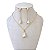 Conjunto Folheado Ouro 18k Gota Pérola - Imagem 1